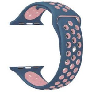 Blue and Pink Silicone Smart Watch Wristband #14
